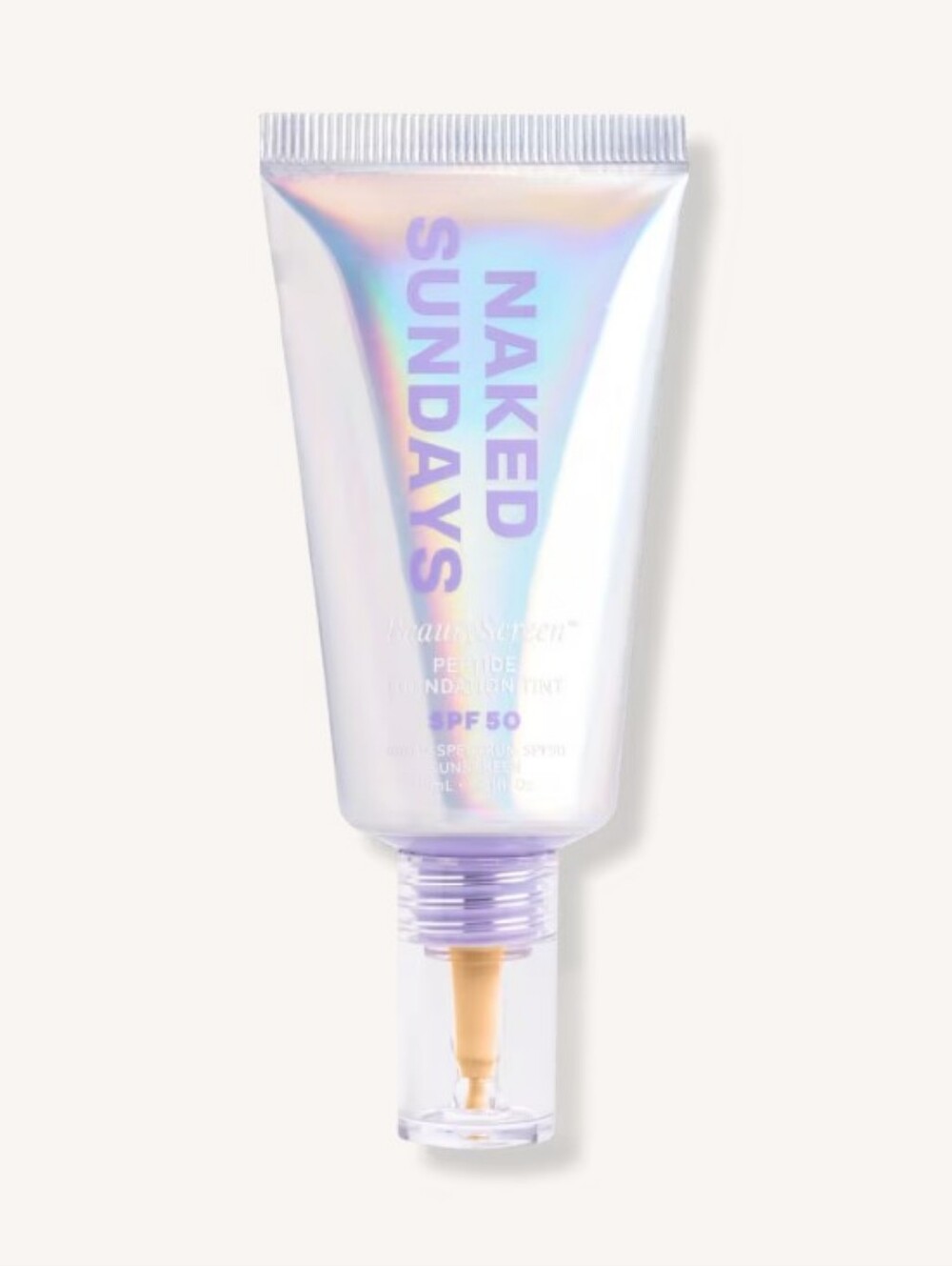 NEW Naked Sundays Beautyscreen Mineral Peptide Foundation Tint, SPF 50, Shade 3